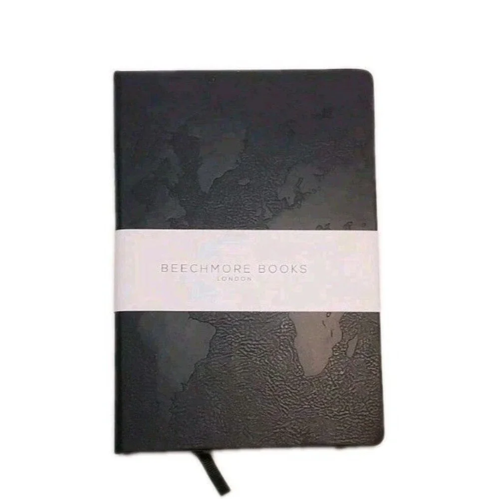 Vegan Leather Hardcover Travel Planner 120gsm Lined Paper Back Pocket + Bookmark